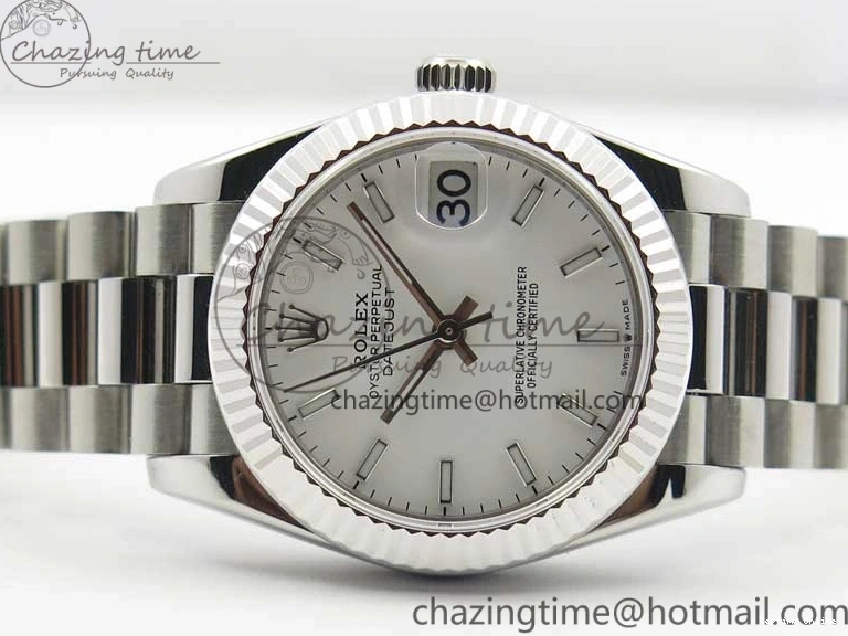 0215 Lightweight Datejust 31mm 278275 SS BP Maker Best Edition White Stick Markers Dial on SS President Bracelet 3100